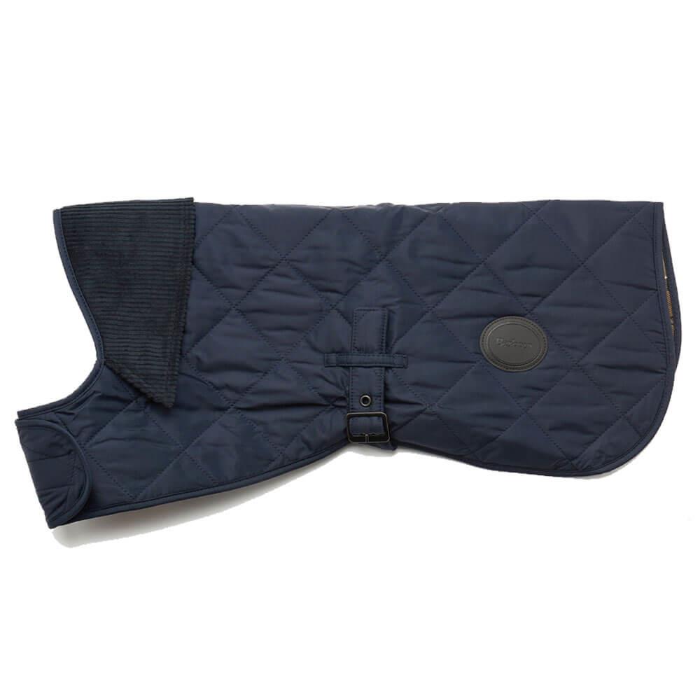 Barbour Navy Quilted Dog Coat